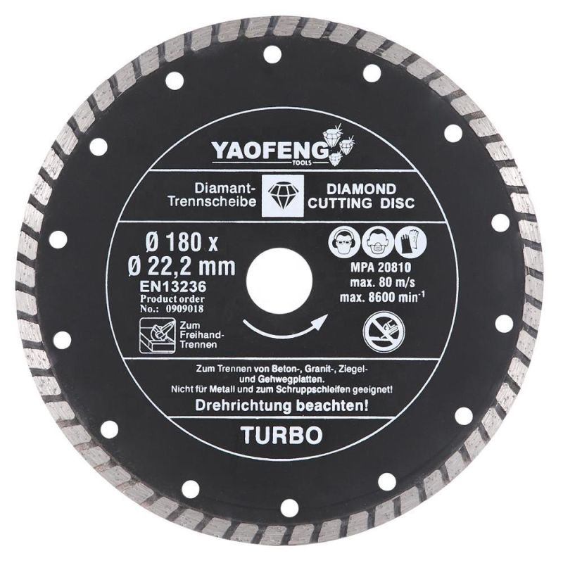 Diamond Cutting Disc Turbo Type Diamond Saw Blade