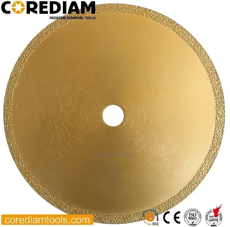 Diamond Vacuum Brazed Stone Blade with Continuous Rim/Cutting Disc/Diamond Tools