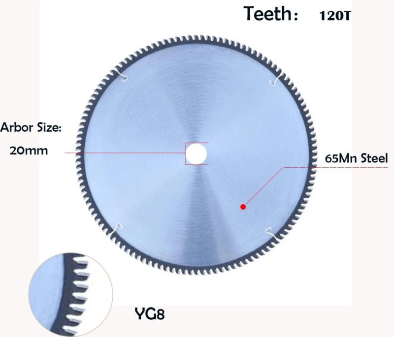 14 Inch 350 mm Tct Saw Blade for Cutting Aluminium or Nonferrous Metals Plastic Tube