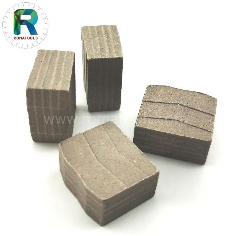 Romatools Cutter Tool V Step Design Market Segments 24X12.5/11.5X20mm Granite Cutting Diamond Segment for D3000mm