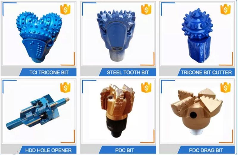 Factory Outlet High Abrasion Impact 6 1/4" Rock Hard PDC Drill Bits Diamond PDC Drilling Bits for Hard Rock PDC Cutter