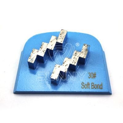 Zigzag Segment Diamond Grinding Shoe for Lavina Machine