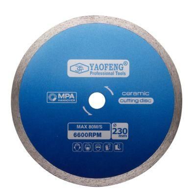 Wholese Diamond Saw Blade 9inch Diamond Cutting Disc Wet Cutting Blade for Marble Concrete Tile Stone