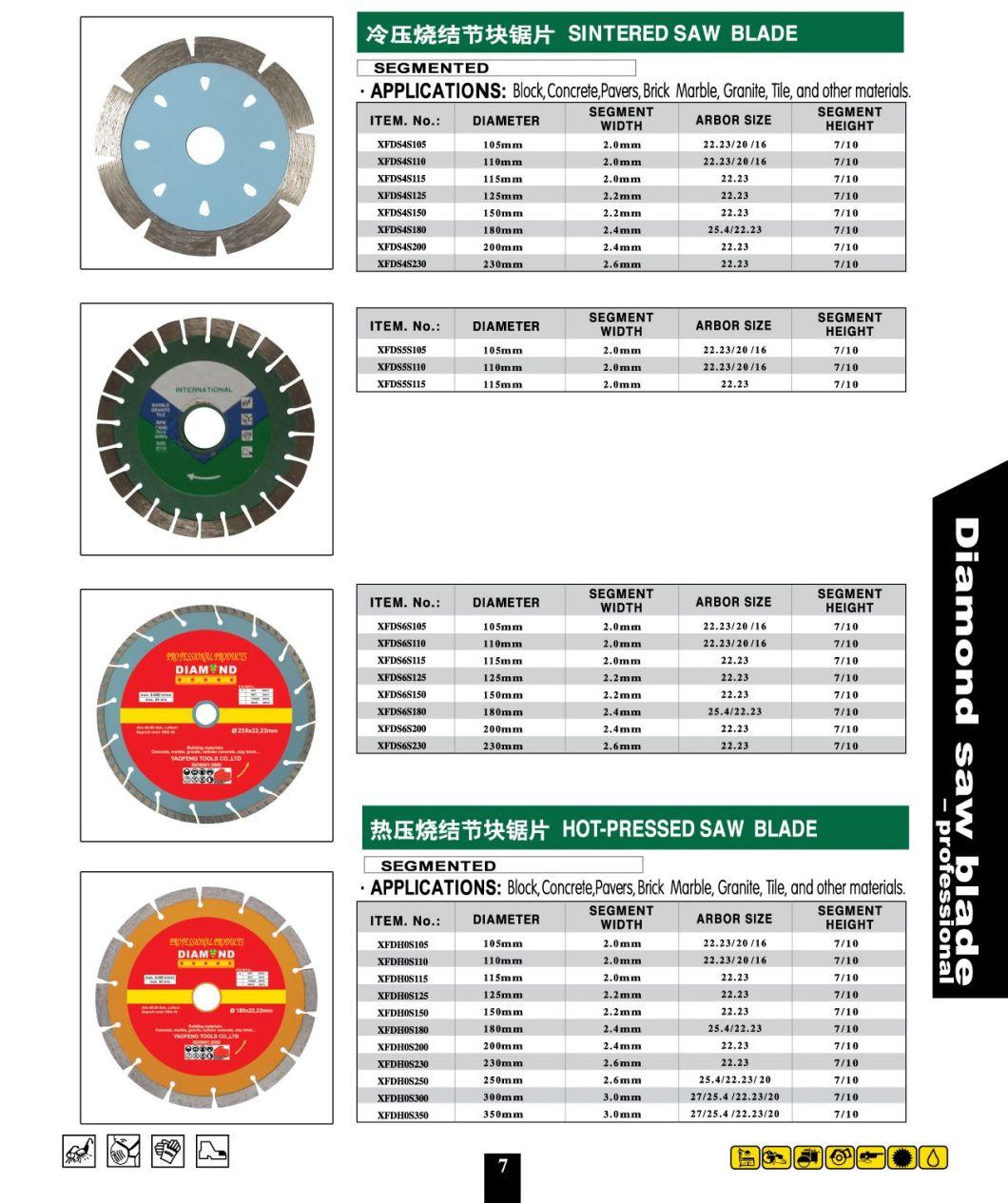 Diamond Segmented 300mm Rim Saw Blade for Granite Ceramic Cutting