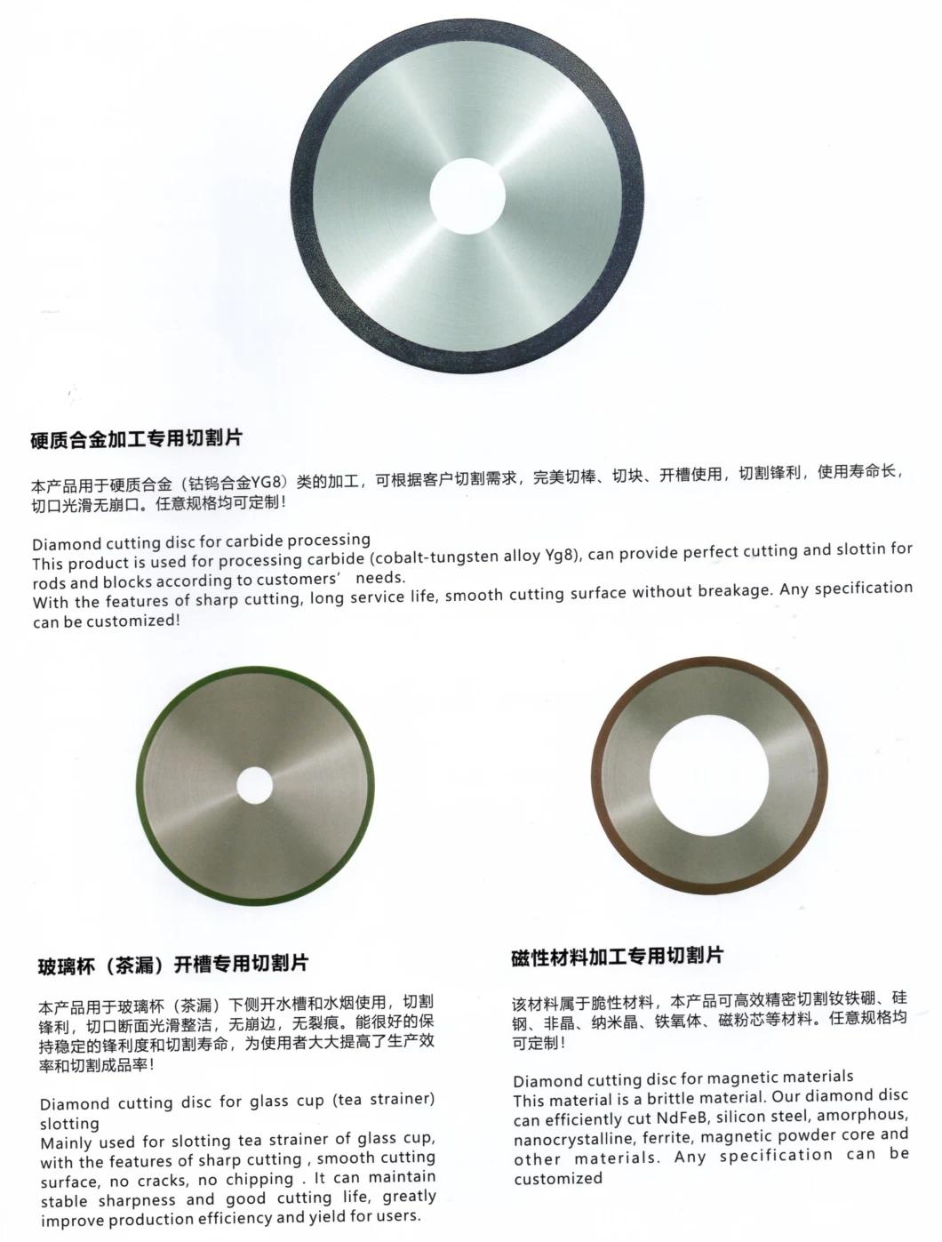 Metal Bonded Ultrathin Diamond Cutting Disc Diamond for Circuit Board