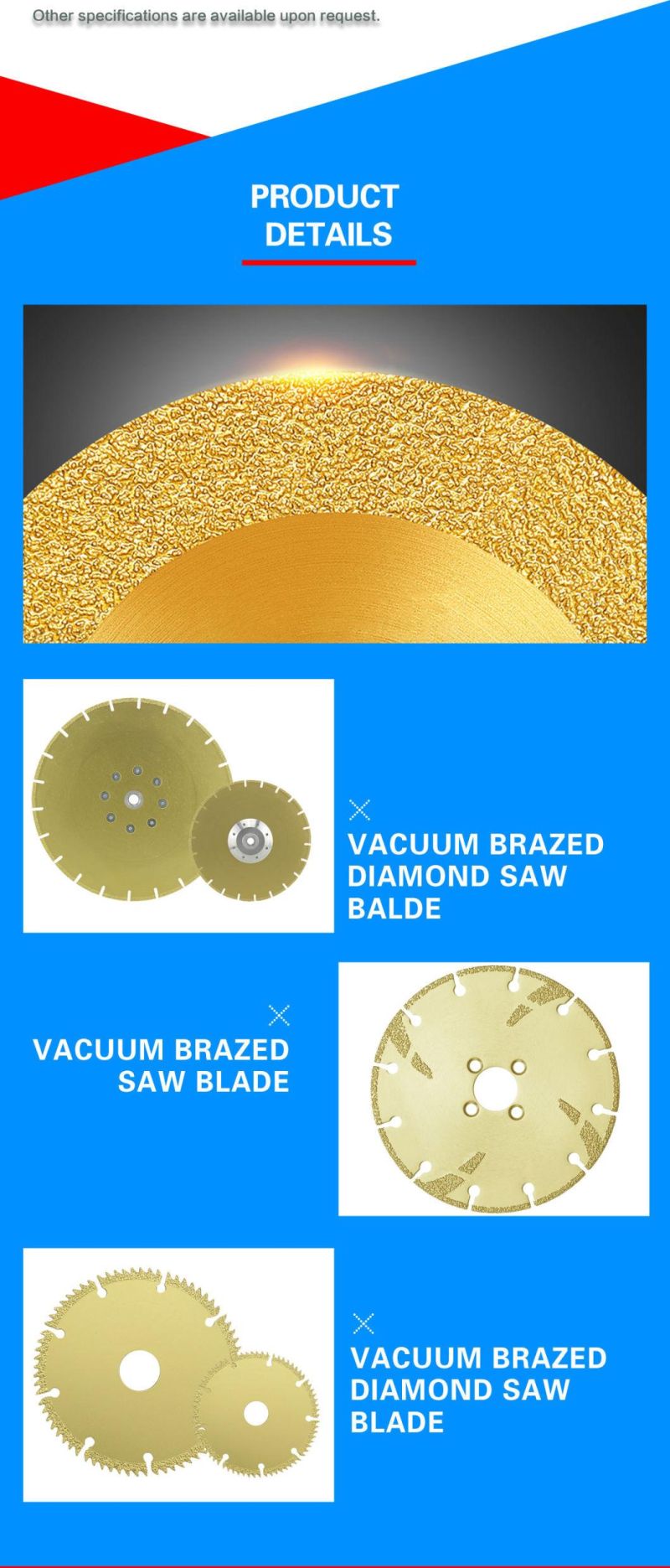 Best Price Diamond Vacuum Brazed Diamond Saw Blade for Stone Good Sharpness Cutting&Long Life