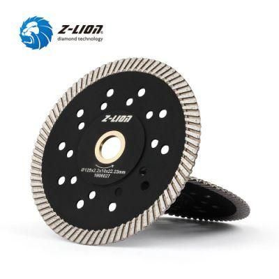 Z-Lion High Quality 125mm Diamond Saw Blade Wet Use Multi-Holes Grinding Wheels for Angle