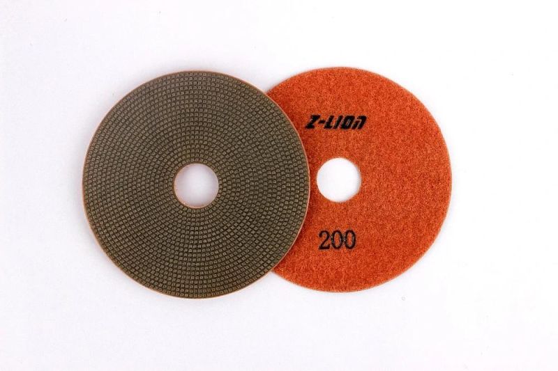 Quality Diamond Electroplated Flexible Polishing Pad for Stone Ceramic Concrete Glass
