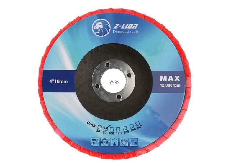 115mm Extra Sharp Z-Lion Metal Based Diamond Electroplated Flapper Wheel Disk