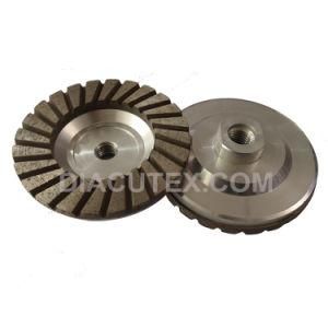 4 Inch Aluminum Base Diamond Turbo Marble Grinding Wheel