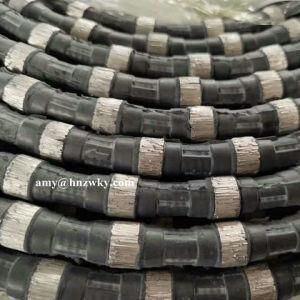 11.5 mm Rubber and Spring Diamond Wire Saw for Granite Quarries