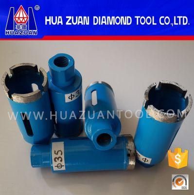 35mm Diamond Core Drill Bit with Professional Flat Segment