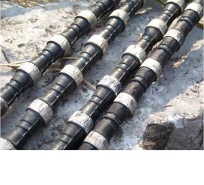 Rubberized Diamond wire saw for marble quarrying