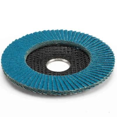 Hot Sale 4inch Aluminia Zironia Blue Flap Disc