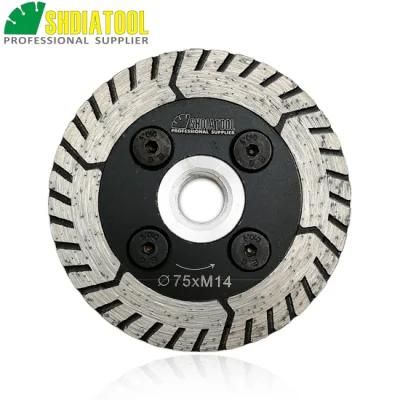 3in 75mm Diamond Cutting Grindng Disc Saw Blade Dual Blade Cut Grind Sharpen Granite Concrete