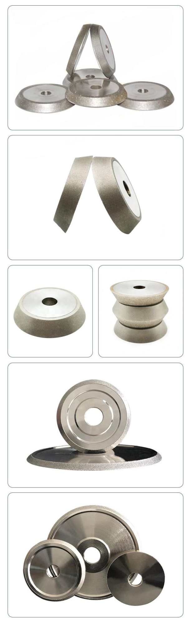 Coated 1V1 Diamond Grinding Wheel Electroplated Bond Diamond Grinding Wheel