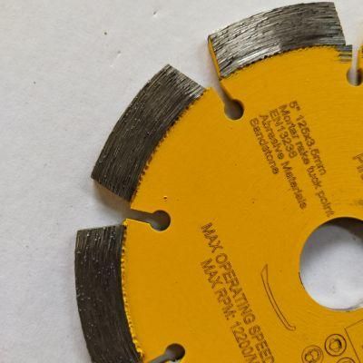 125mm Concrete Tuck Point Laser Welded Saw Blades Diamond Cutting Disk