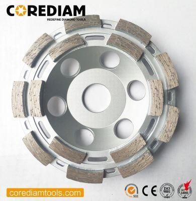 100mm - 180mm Diamond Double Row Grinding Cup Wheel for Concrete and Masonry in Your Need/Tooling/Grinding Cup Wheel