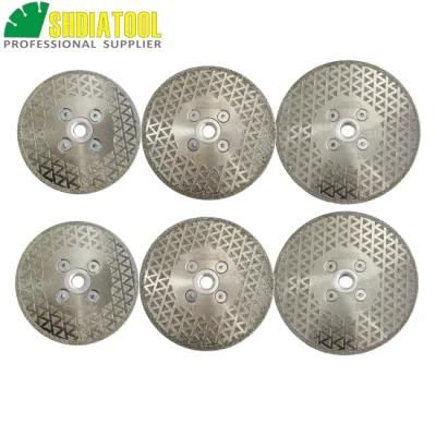 Electroplated Diamond Cutting Grinding Disc F22, M14, 5/8-11, Bore: 22.23mm Single Side Coated Diamond Granite Saw Blade