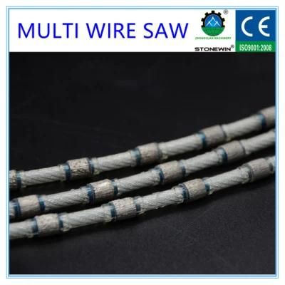 Cutting Granite Marble Diamond Wire Saw with Plastic Coating for Stone Processing