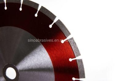 Laser Welded Segmented Silence Diamond Blade for Cutting Reinforced Concrete
