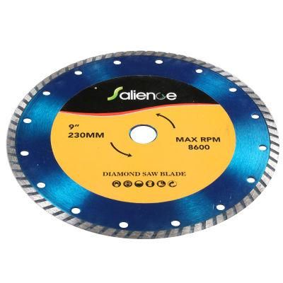 230mm X 7mm Good Quality Cold Pressed Turbo Diamond Saw Blade Cutting Granite, Marble and Hard Stone