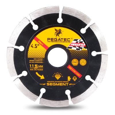 Factory Price Segmented 4.5 Inch Diamond Saw Blade for Granite/Reinforced Concrete/Stone Cutting Disc