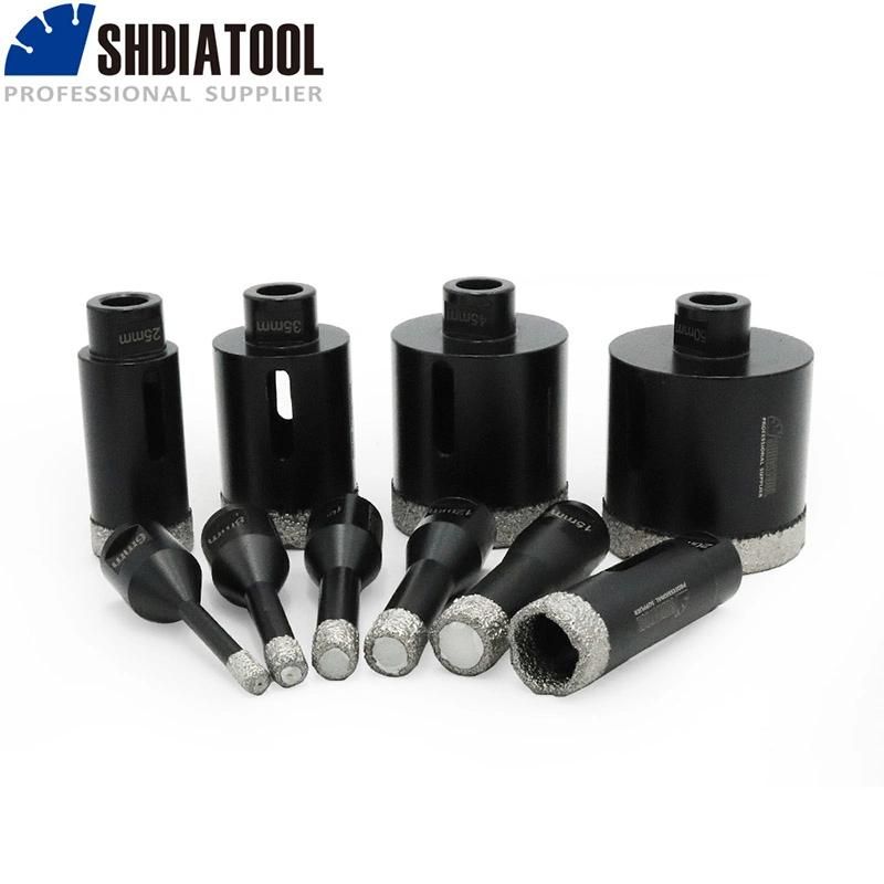 Vacuum Brazed Diamond Drilling Core Bits With10mm Diamond Height