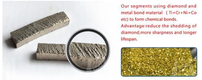 Free Chip Cutting Diamond Segment for Marble