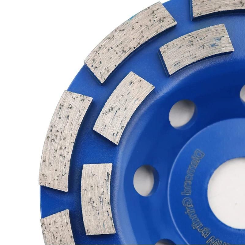 High Quality Double Row Diamond Cup Grinding Wheel for Granite Stone Concrete