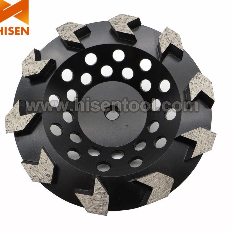 180mm Diamond Arrow Cup Wheel for Grinding Concrete