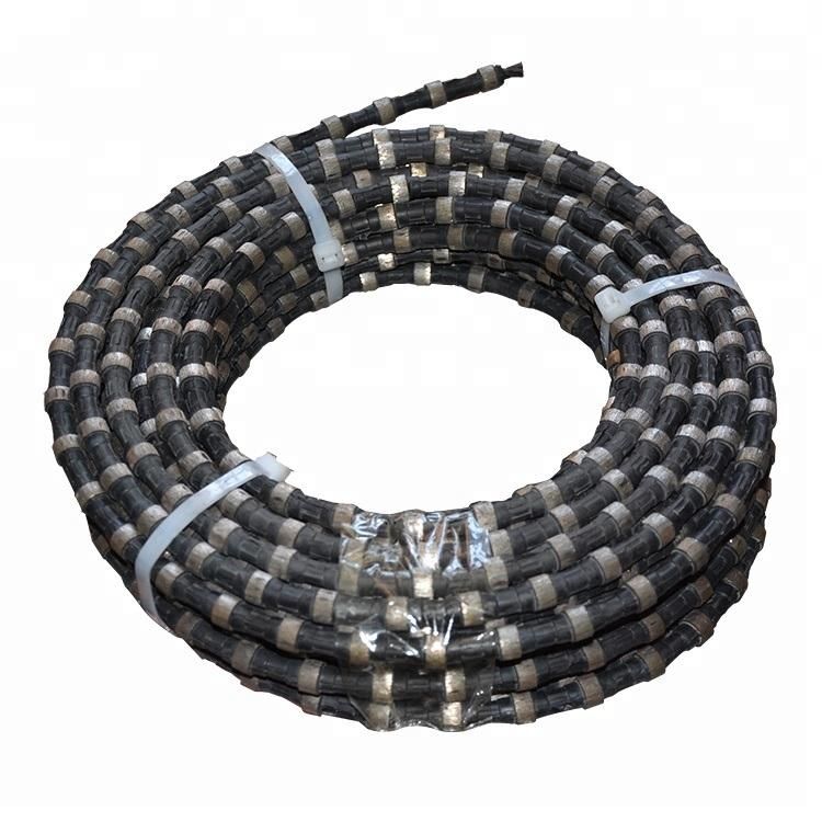 11.5mm Rubber Coated 40 Beads Granite Quarry Diamond Wire Saw Rope