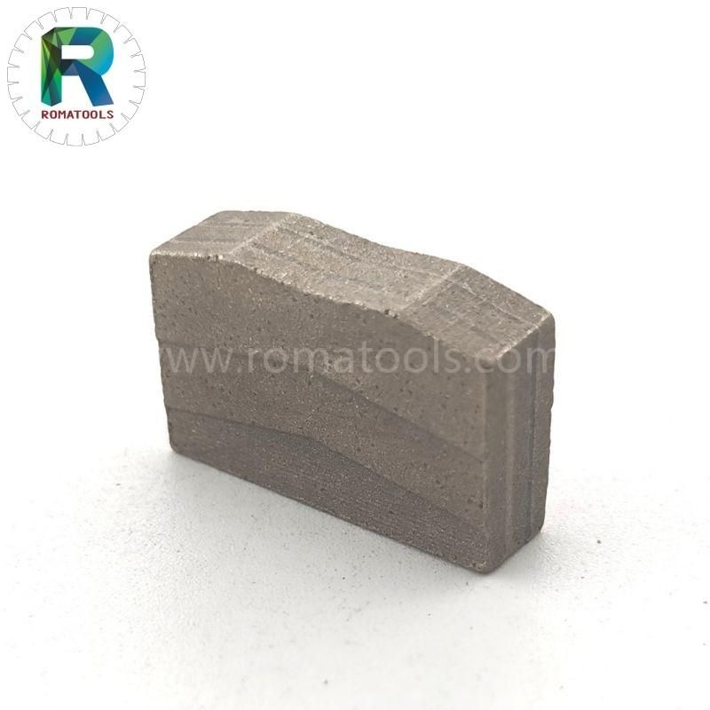 Romatools High Quality Diamond Segments for Hard Granite Cutting 24X7.0/6.2X15mm