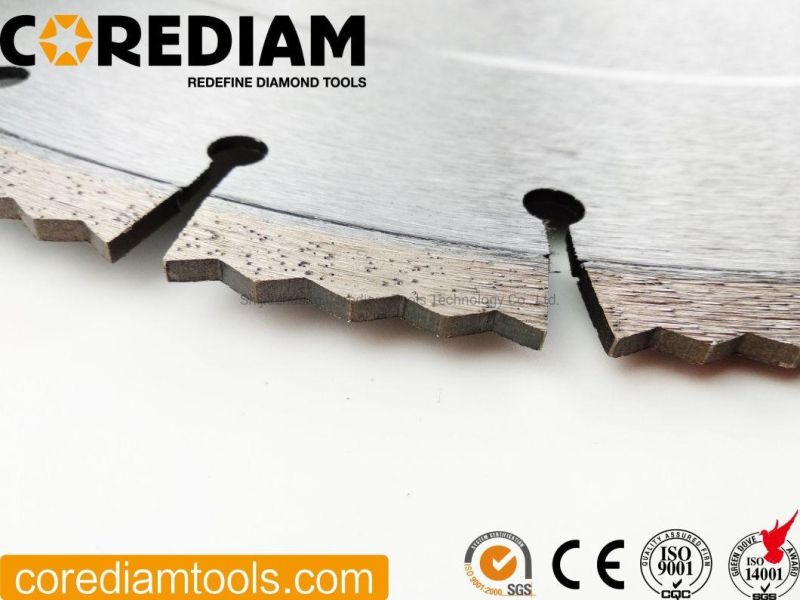 14 Inch/350mm Laser Welded Diamond Cutting Disc for Hand Saw for Cutting Reinforced Concrete