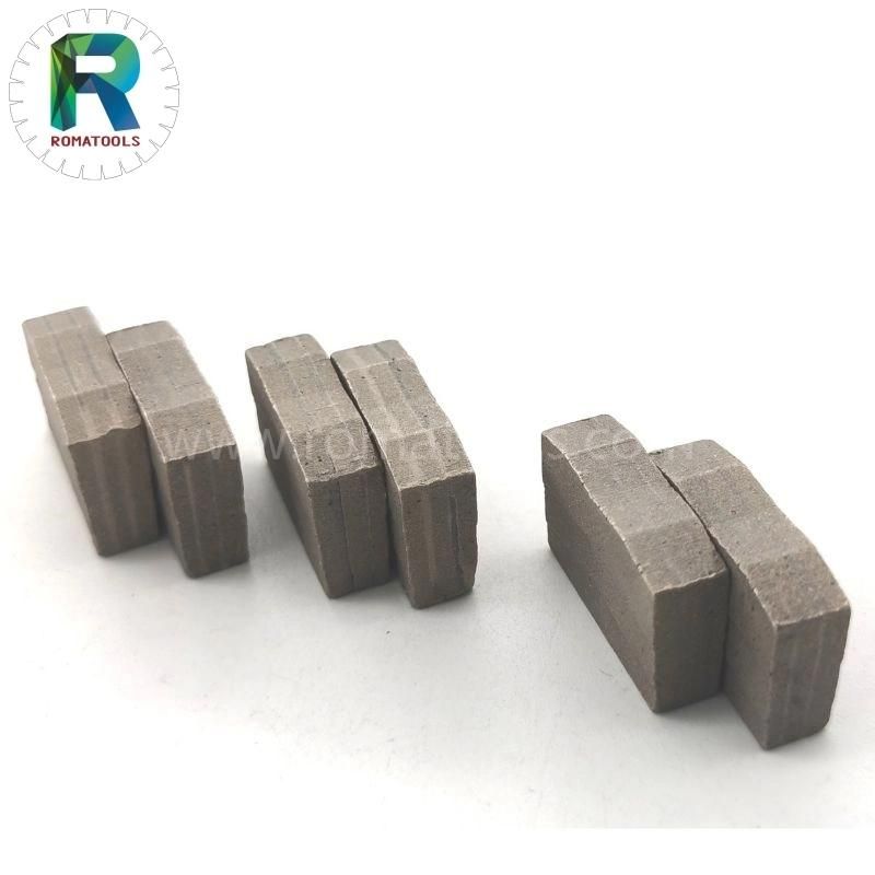 Romatools Stone Cutting Tools M Shape Diamond Segment for Granite