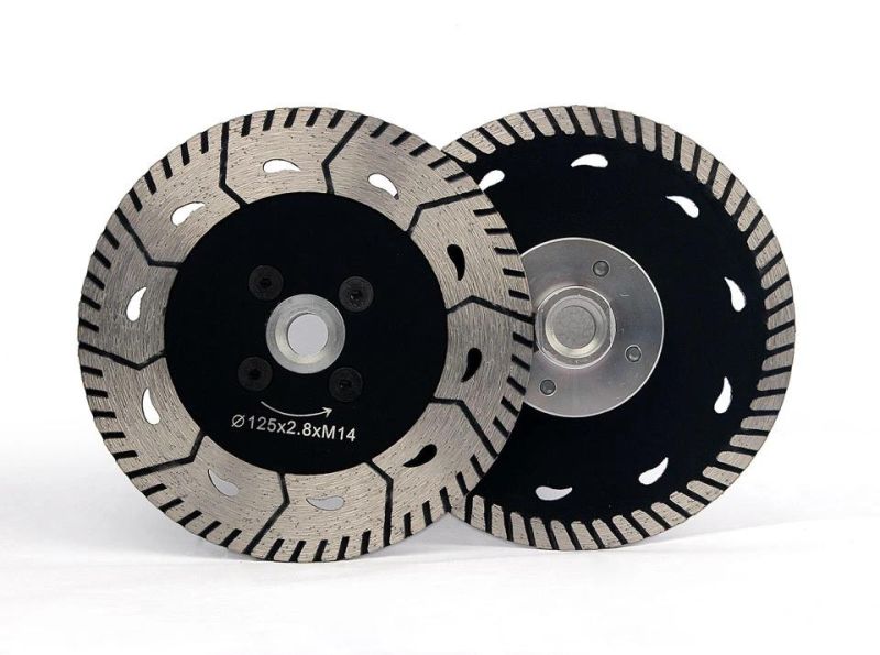 Zlion High Quality Double Side Cutting Blade for Stone with M14 Flange