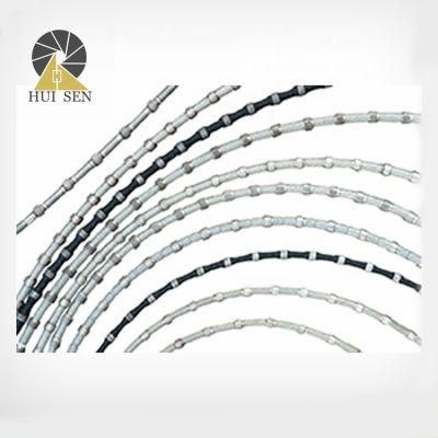 11.5mm Rubber Spring Diamond Wire Saw Cutting Reinforced Concrete Granite Marble Wire Rope