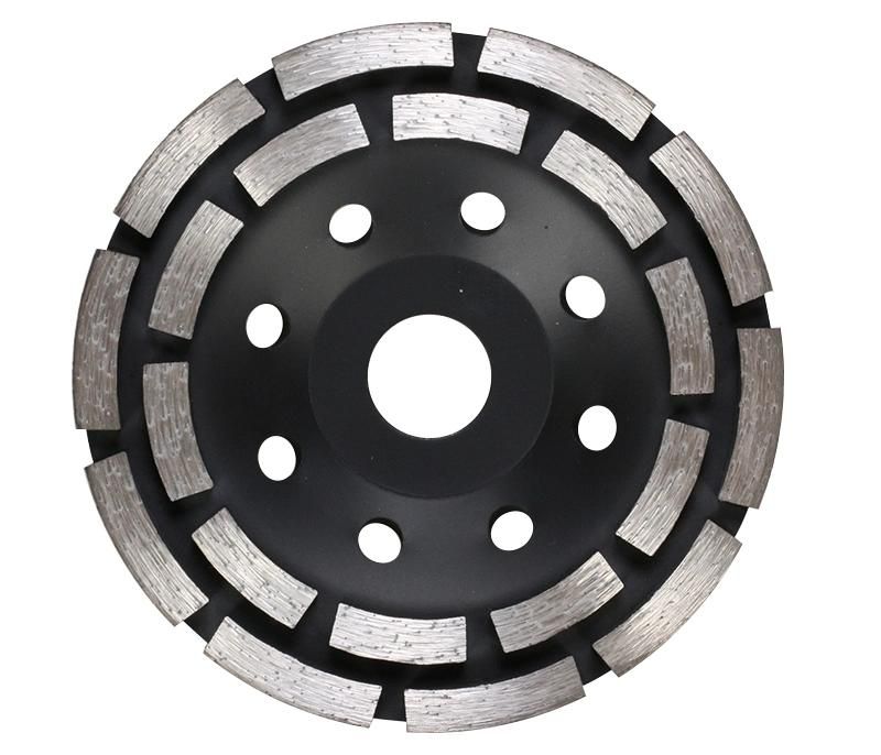 Diamond Cup- Double Row Diamond 4-in 24-Grit Cup Wheel