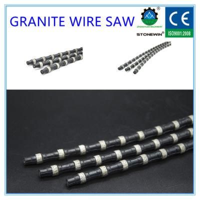 Granite Block Squaring Diamond Wire Saw with 40 Beads