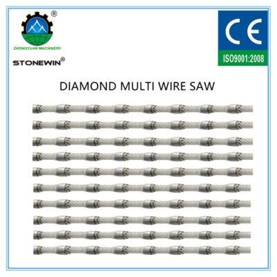 Diameter 7.3 mm Diamond Multi Wires for Granite Block Cutting