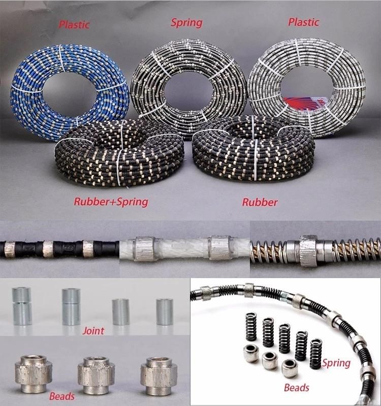 Zlion Granite Slab Quarry Rubber Concrete Cutting Diamond Wire Saw