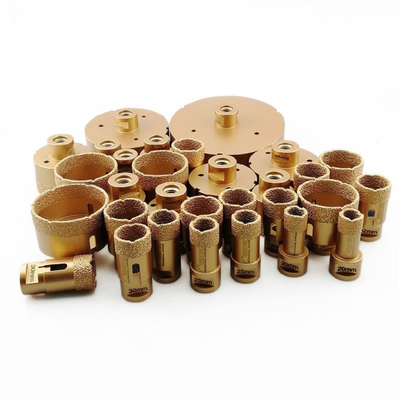 Shdiatool Dia 45mm Vacuum Brazed Diamond Drilling Bits With15mm Diamond Height for Granite Marble Ceramic