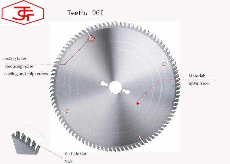 14 Inch 350 mm Tct Saw Blade for Cutting Aluminium or Nonferrous Metals Plastic Tube