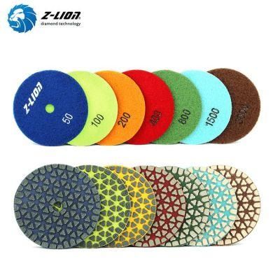 Dry Diamond Flexible Polishing Pad Abrasive Pad for Stone