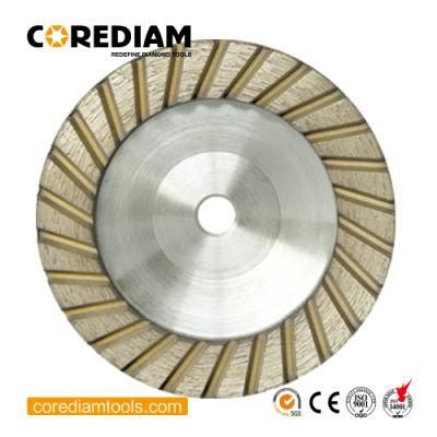 125mm/5-Inch Diamond Grinding Cup Wheel with Light Steel Core for Stones/Aluminium Turbo Grinding Cup Wheel/Diamond Tools
