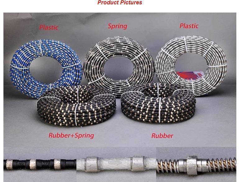 8.8mm High Efficiency Wire Saw Diamond Wire for Granite Profiling