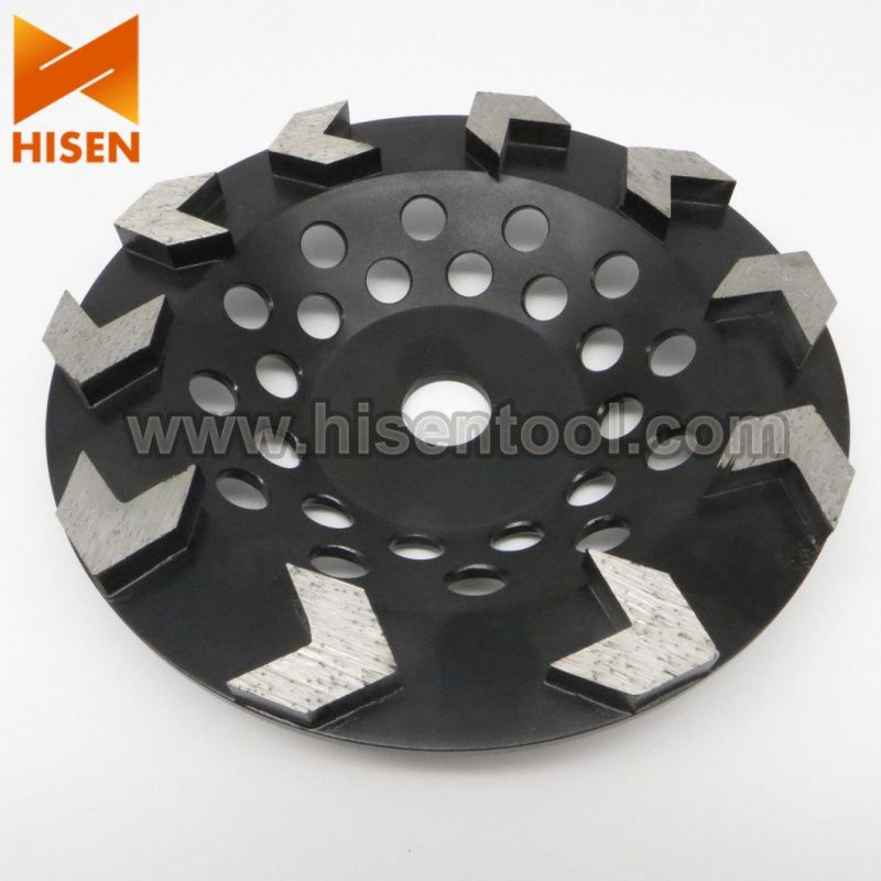 180mm Diamond Arrow Cup Wheel for Grinding Concrete