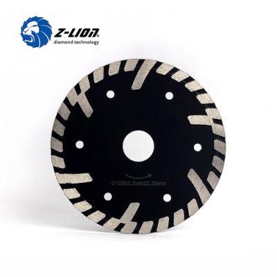 Diamond Turbo Dry Cutting Blade with Long and Short Protecting Teeth