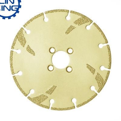 Linsing High Quality D400mm Vacuum Brazed Diamond Saw Blade for Granite Concrete Stone