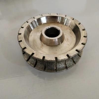 Vacuum Brazed Electroplated Round Diamond Stone Edge Profiling Wheel for Marble and Granite Edge Grinding